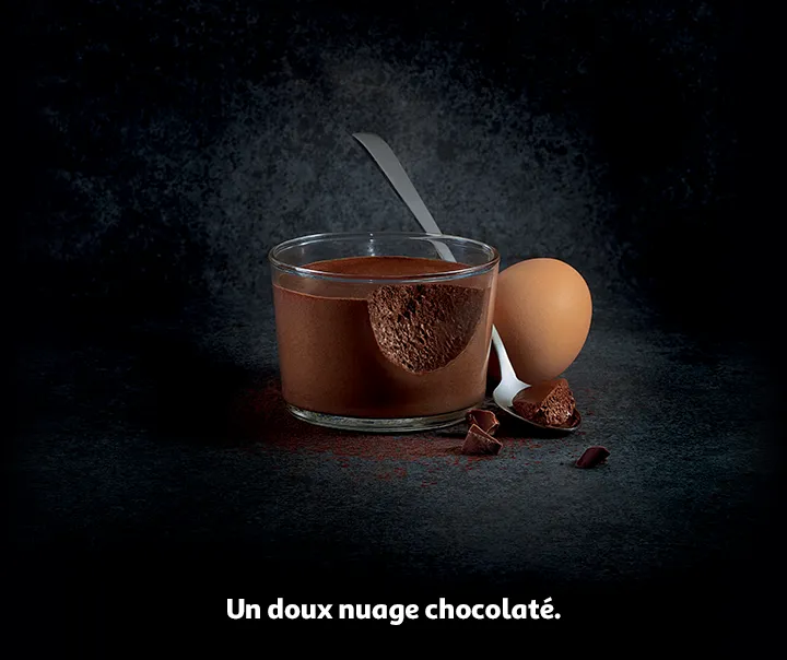 Un doux nuage chocolaté.