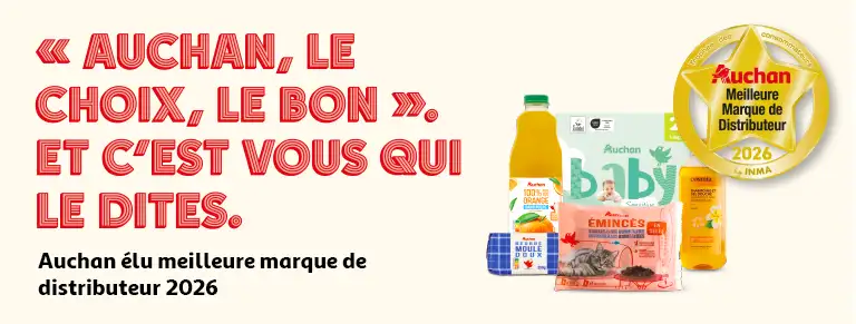 Auchan élu meilleure marque de distributeur 2026