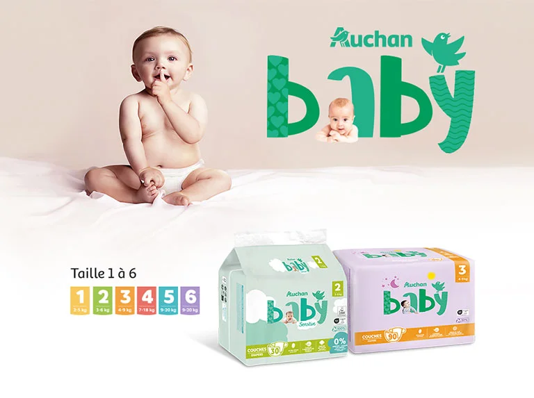 Auchan Baby présente la couche qui préserve aussi le sommeil des parents