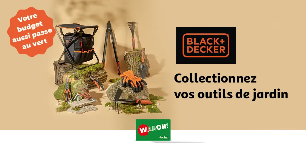 Dès le 11 mars 2025, Découvrez nos produits BLACK+DECKER à collectionner