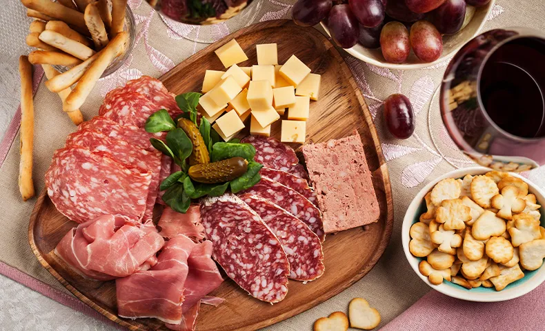 Charcuterie et condiments