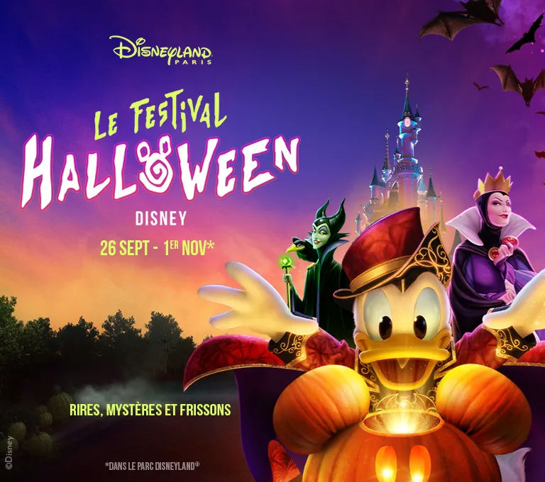 Billets pour Disneyland® Paris : spécial Halloween du 26/09 au 01/11