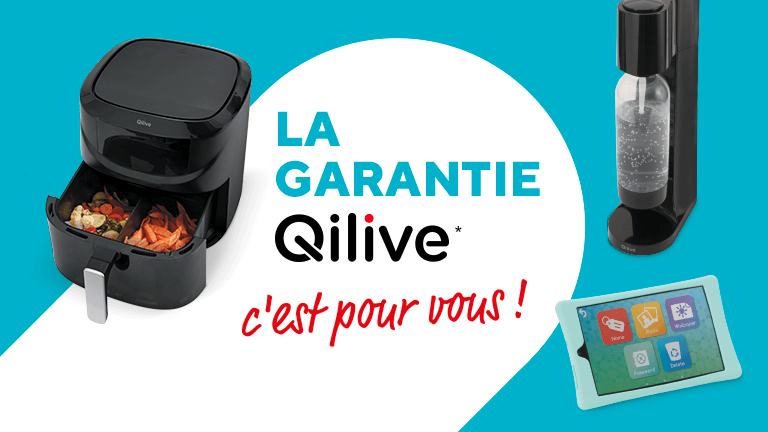 Qilive Garantie 2+1 ans* (*Qilive offre une garantie supplémentaire d'un an sur tout ses produits)