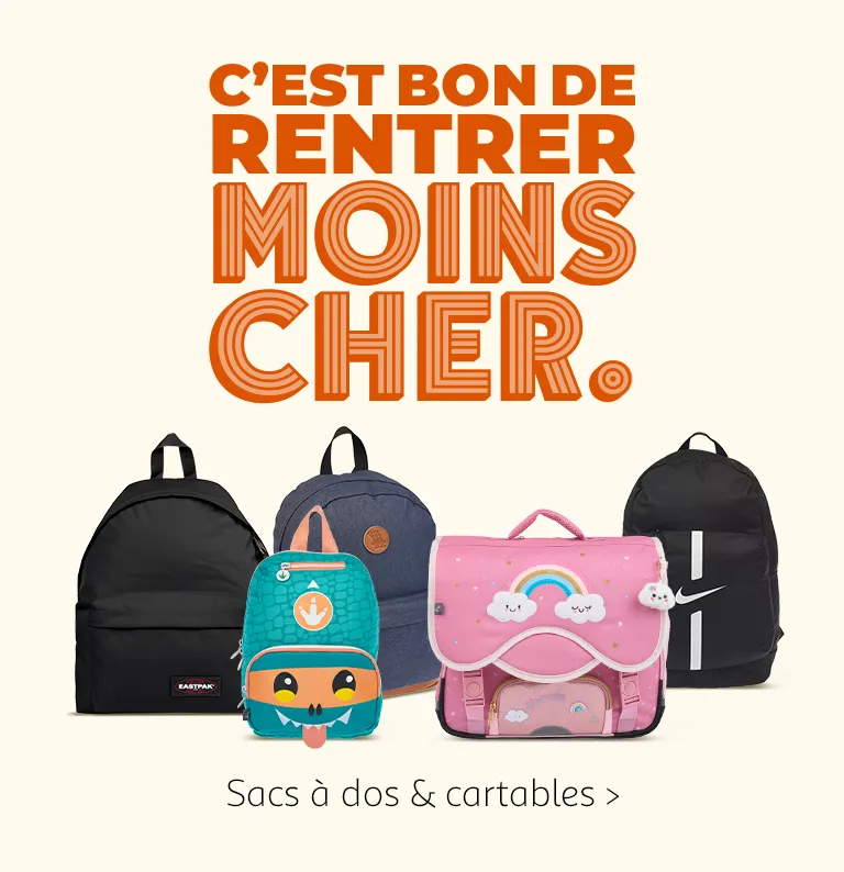 C'est bon de rentrer moins cher : Sacs à dos et cartables