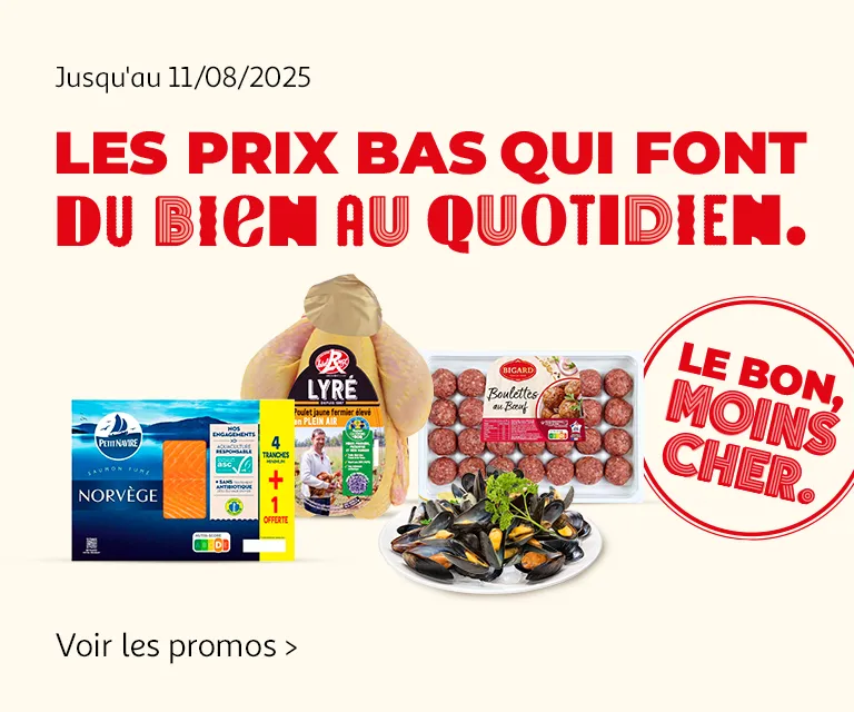 Les prix bas qui font du bien au quotidien