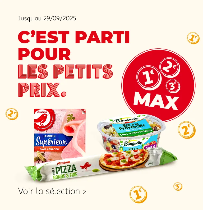 Jusqu'au 29/09/2025, c'est parti pour les petits prix