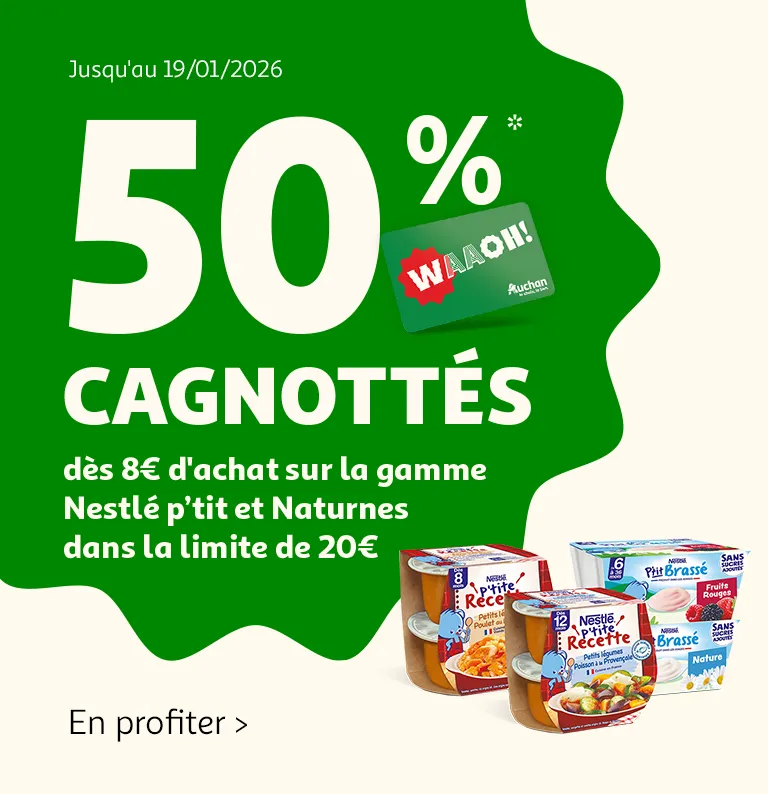 Auchan Baby, votre budgets aussi va faire ses nuits