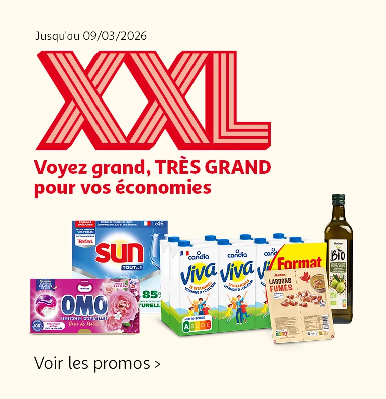 XXL, voyez grand, très grand pour vos économies