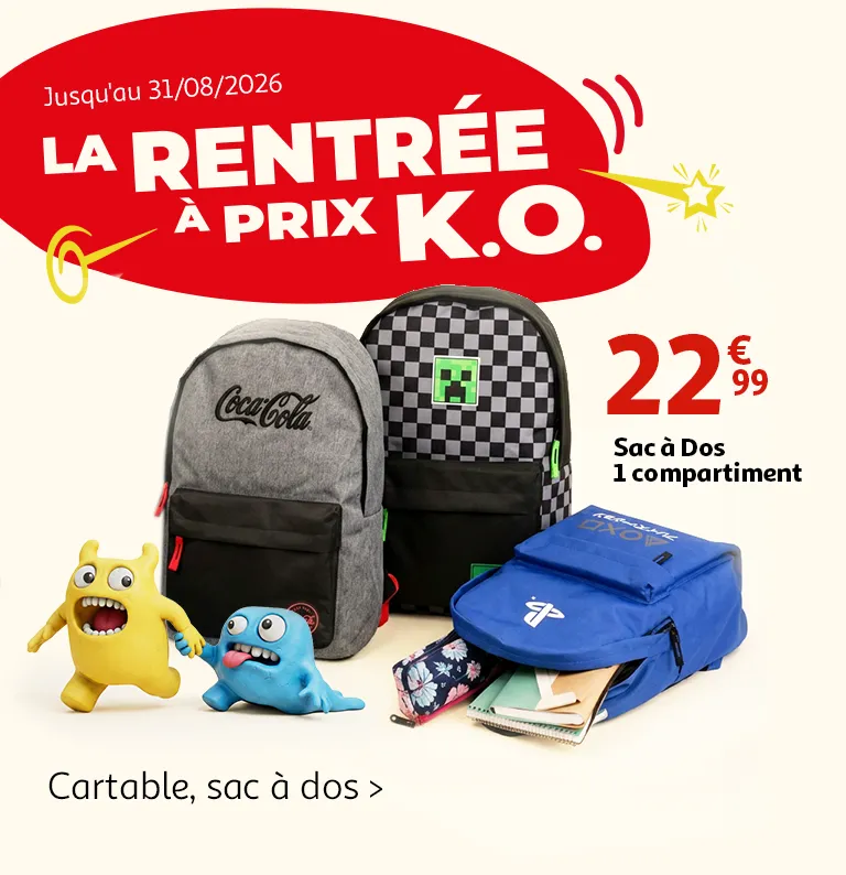 Jusqu'au 31/08/2026, La rentrée à prix K.O.