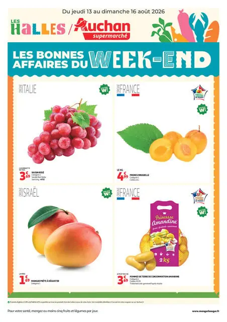Les bons plans du week end dans votre super