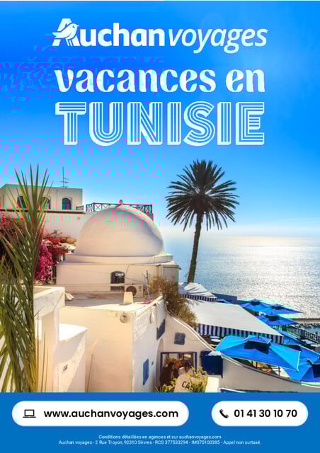 Auchan voyages : vacances en Tunisie