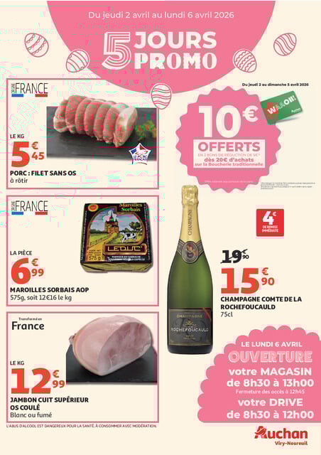 5 JOURS PROMO PÂQUES