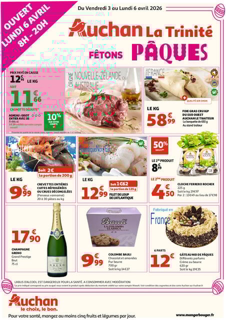 SPECIAL PÂQUES Auchan Nice Côte d'Azur