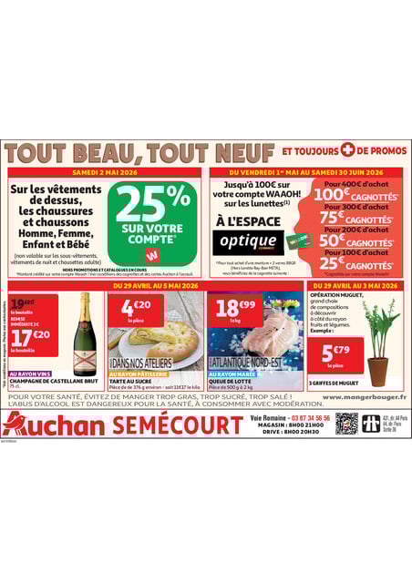 Tout, tout neuf et toujours + de promos