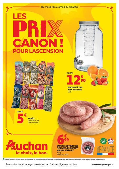 LES PRIX CANONS POUR L'ASCENSION