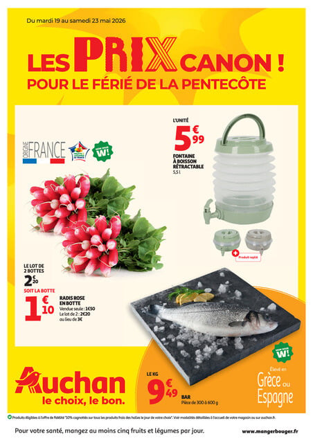 LES PRIX CANON FERIE DE LA PENTECOTE