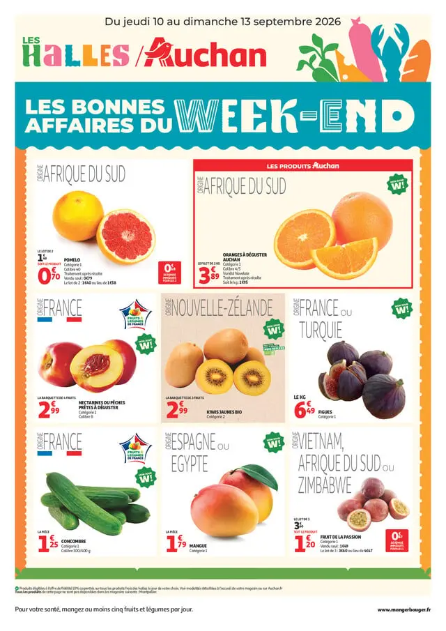 Première page du catalogue Auchan