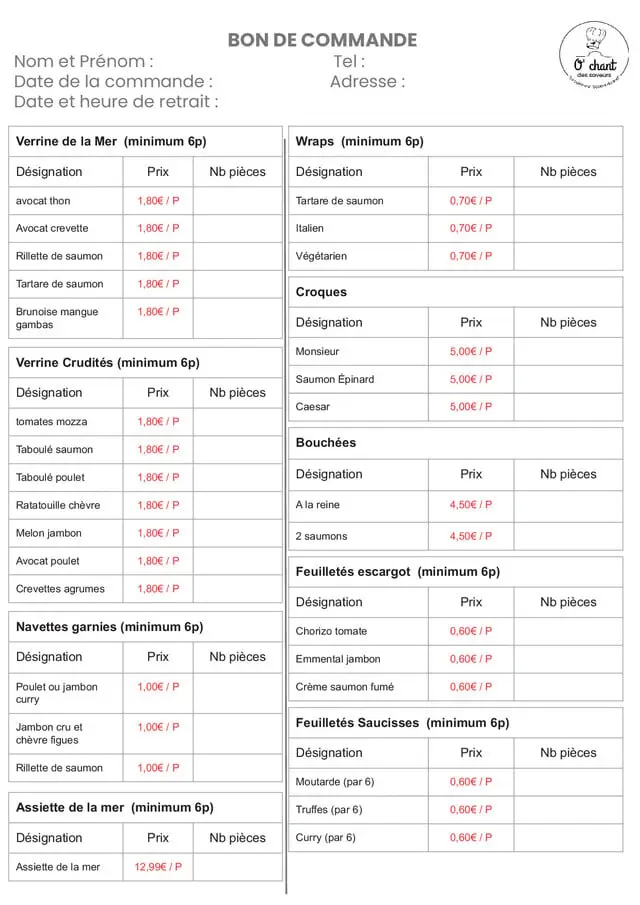 Page catalogue