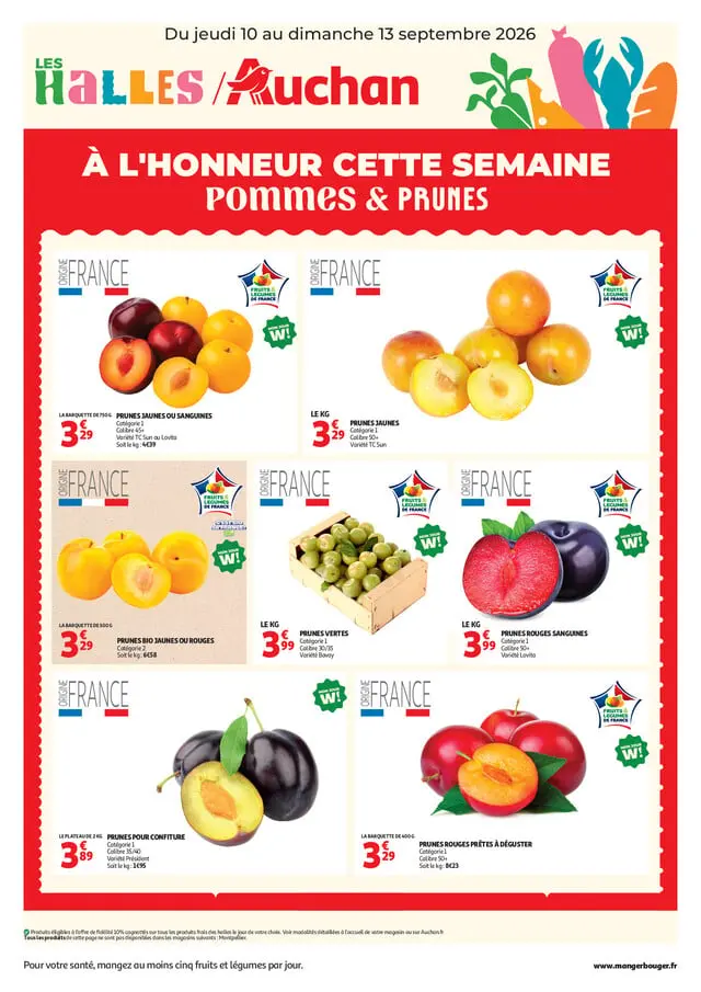 Première page du catalogue Auchan