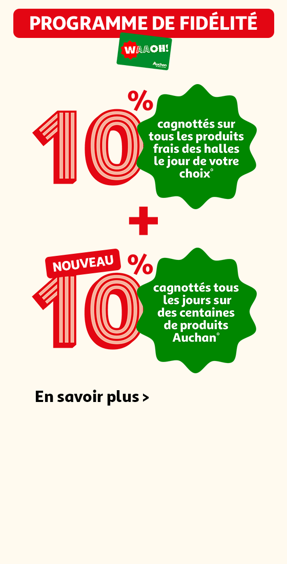 Nouveau programme de Fidélité 10+10