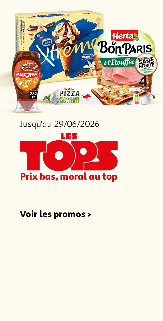 Jusqu'au 29/06/2026, Les TOPS : Prix bas, moral au top