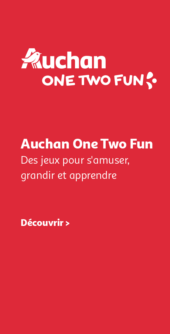 Auchan One Two Fun, des jeux pour s'amuser, grandir et apprendre