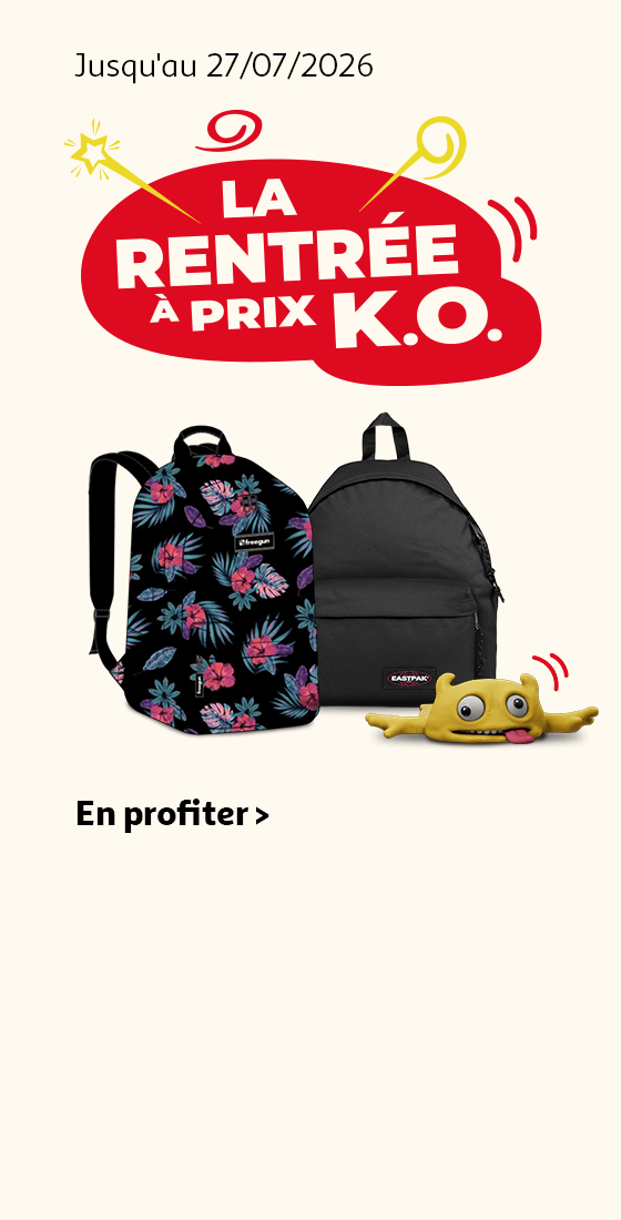 Jusqu'au 27/07/2026, la rentrée à prix K.O.