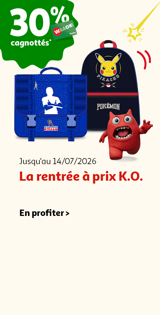 Jusqu'au 14/07/2026, la rentrée à prix K.O.