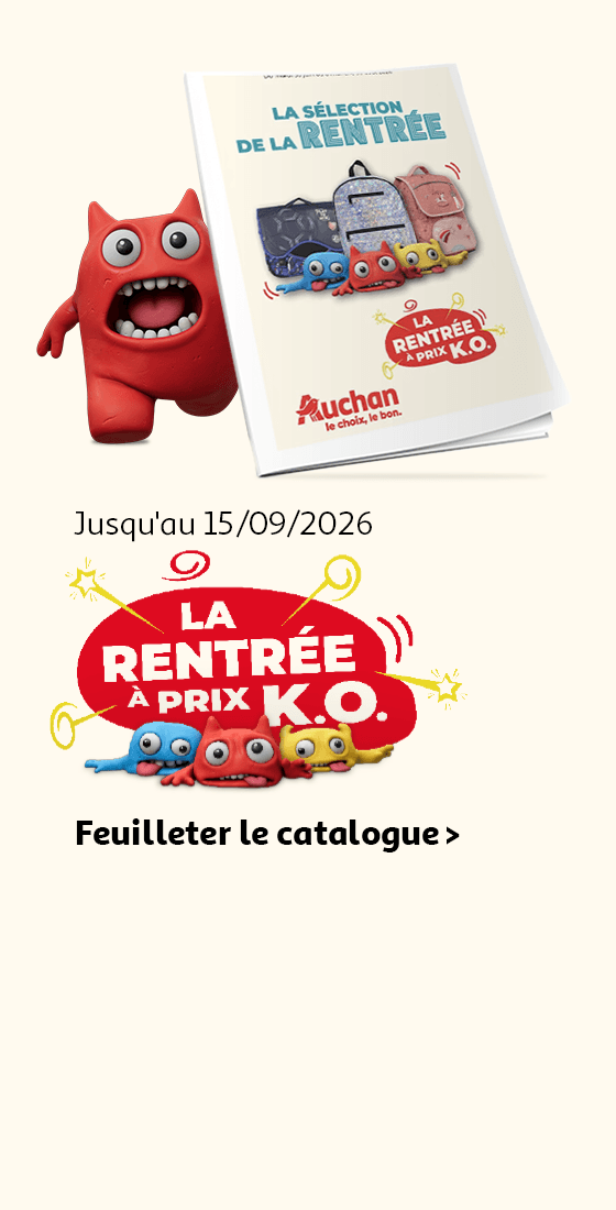 La rentrée à prix K.O. ! Feuilleter le catalogue