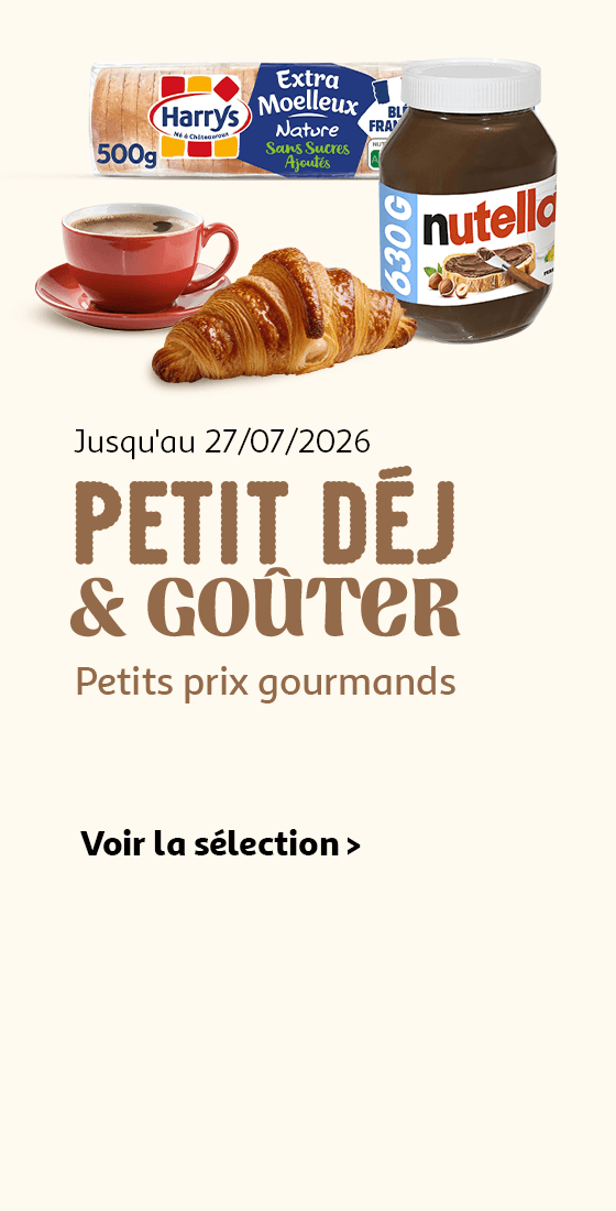 Petit déj & goûter - Petits prix gourmands