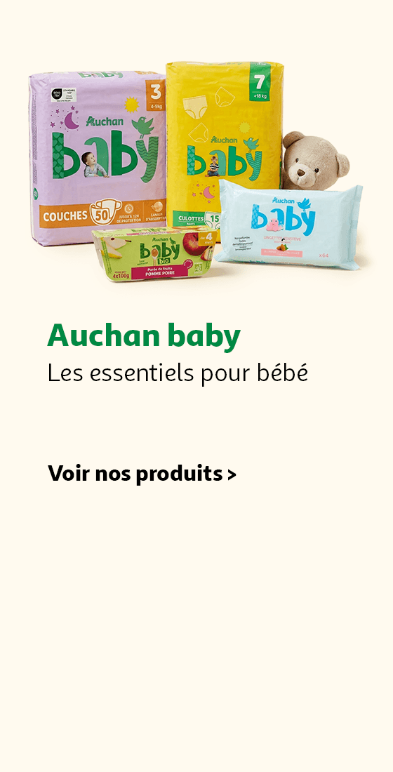 Auchan Baby : les essentiels pour bébé