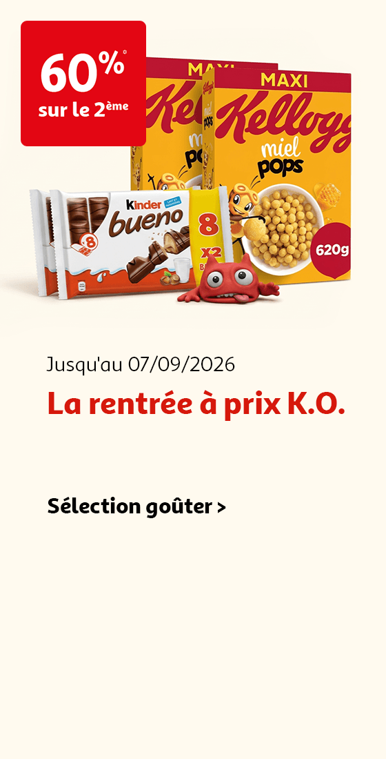 La rentrée à prix K.O. Découvrez notre sélection goûter