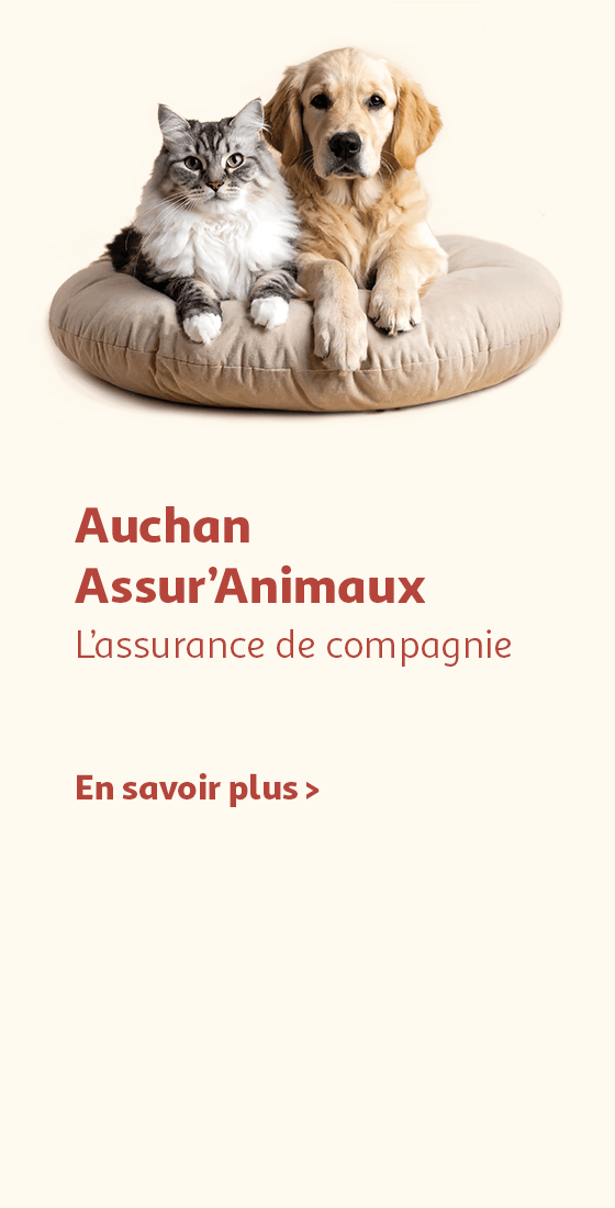 Auchan Assur'Animaux L'assurance de compagnie