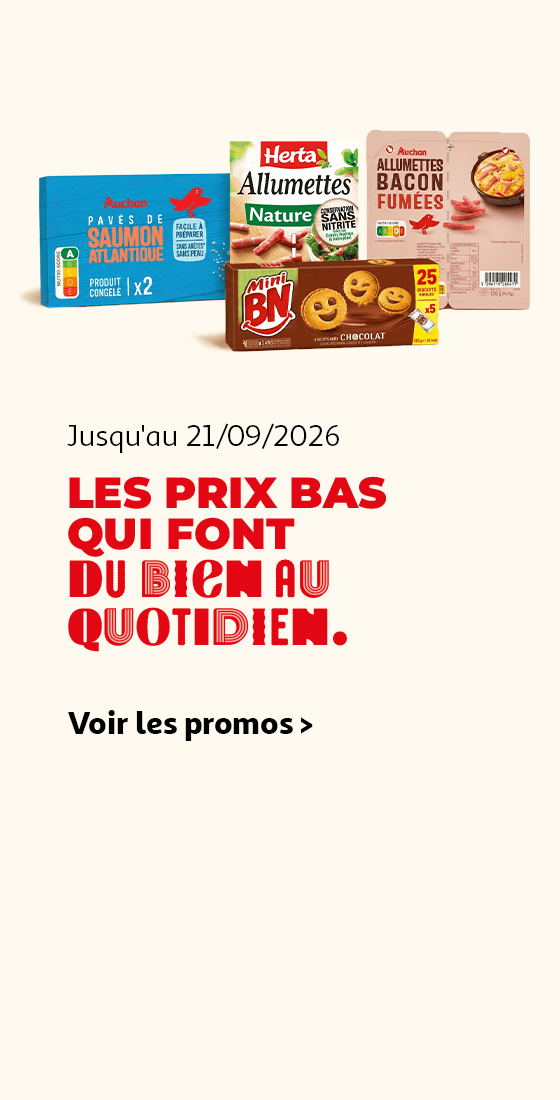 Jusqu'au 21/09/2026 : Les prix bas qui font du bien