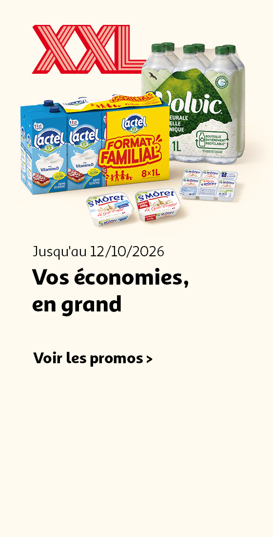 Jusqu'au 12/10/2026, vos économies, en grand