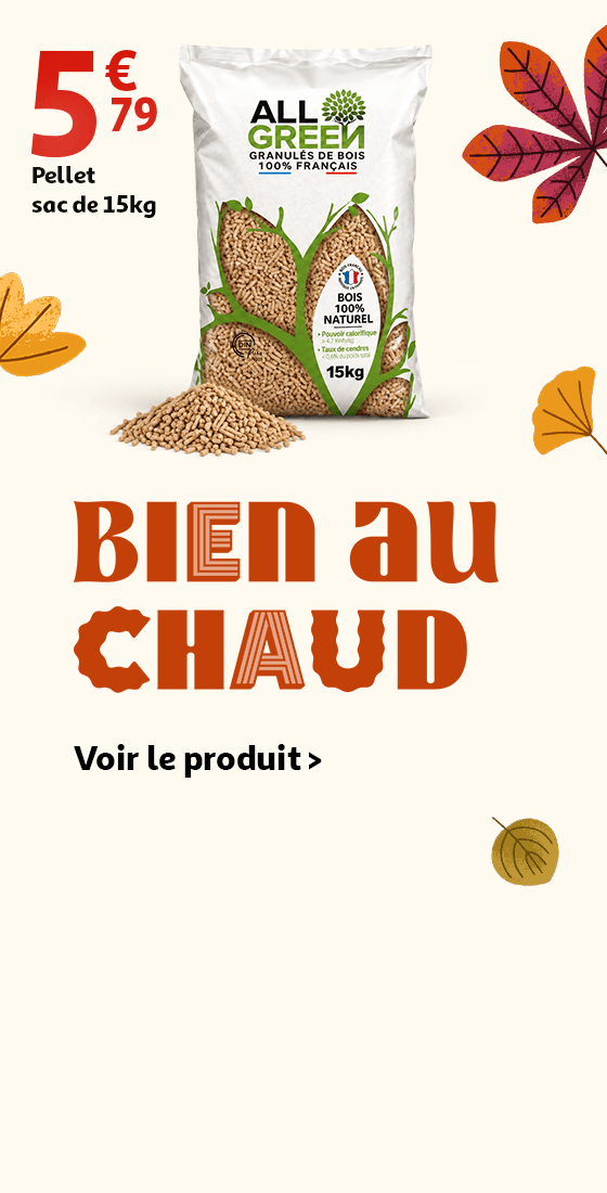 Jusqu'au 25/10/2026, Bien au chaud : 5€79 le sac de 15kg de granulés de bois