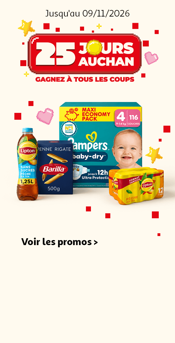 Jusqu'au 09/11/2026, 25 jours Auchan, Gagnez à tous les coups