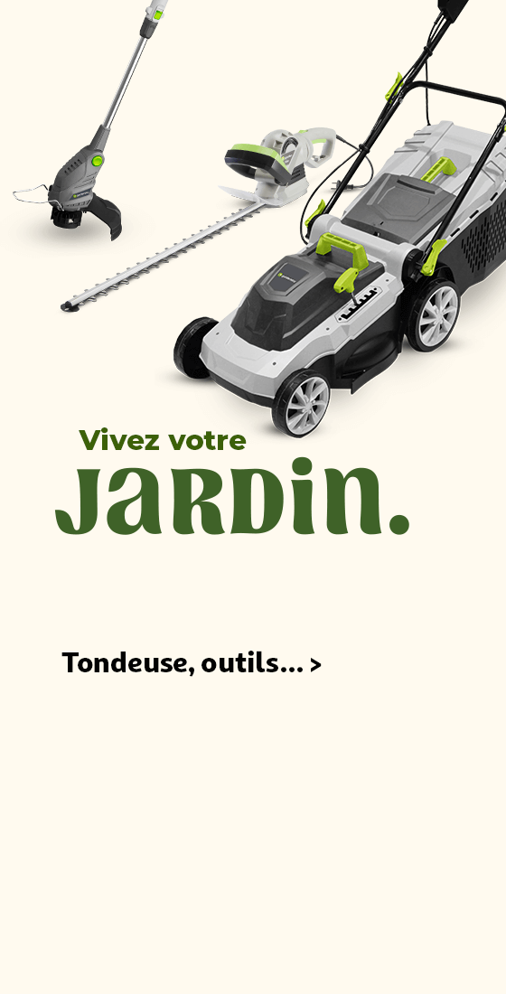Vivez votre jardin, Tondeuse, outils...