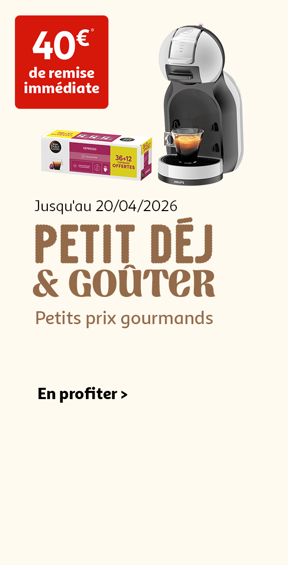Jusqu'au 20/04/2026 : Petit déj & goûter. Petits prix gourmands