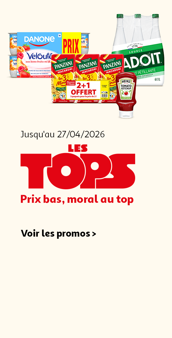 Jusqu'au 27/04/2026, prix bas, moral au top