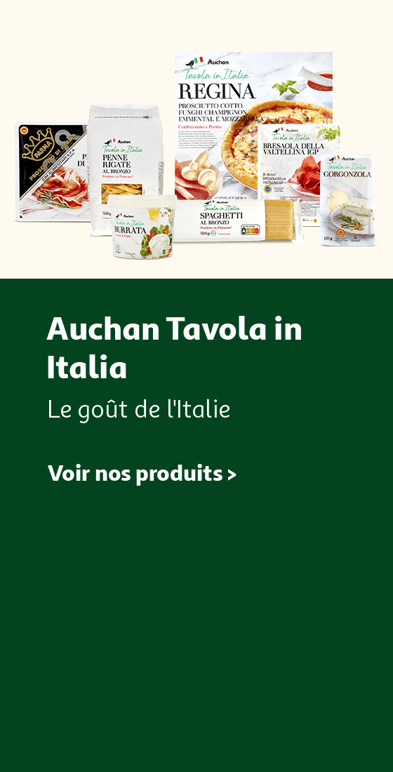 Auchan Tavola in Italia, le goût de l'Italie