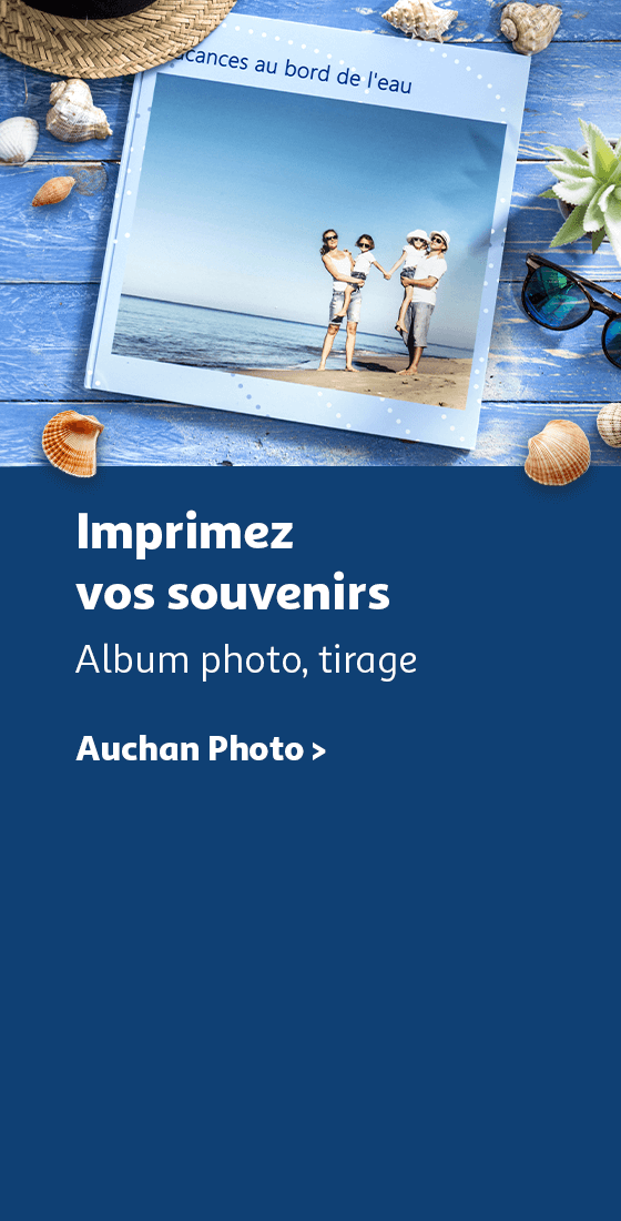 Album photo, tirage à découvrir sur le site Auchan photo