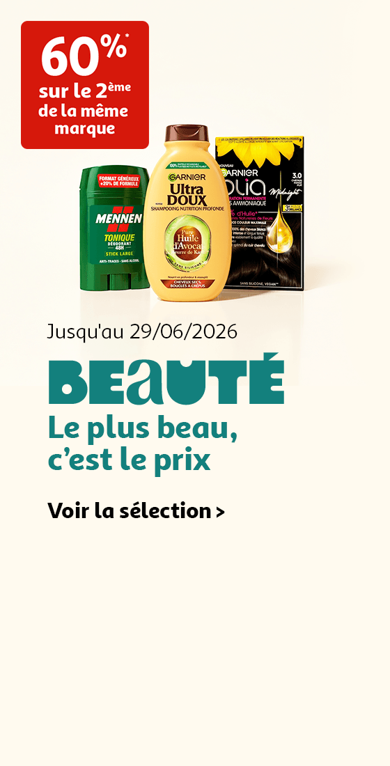Jusqu'au 29/06/2026, Spécial Beauté : Le plus beau, c’est le prix.
