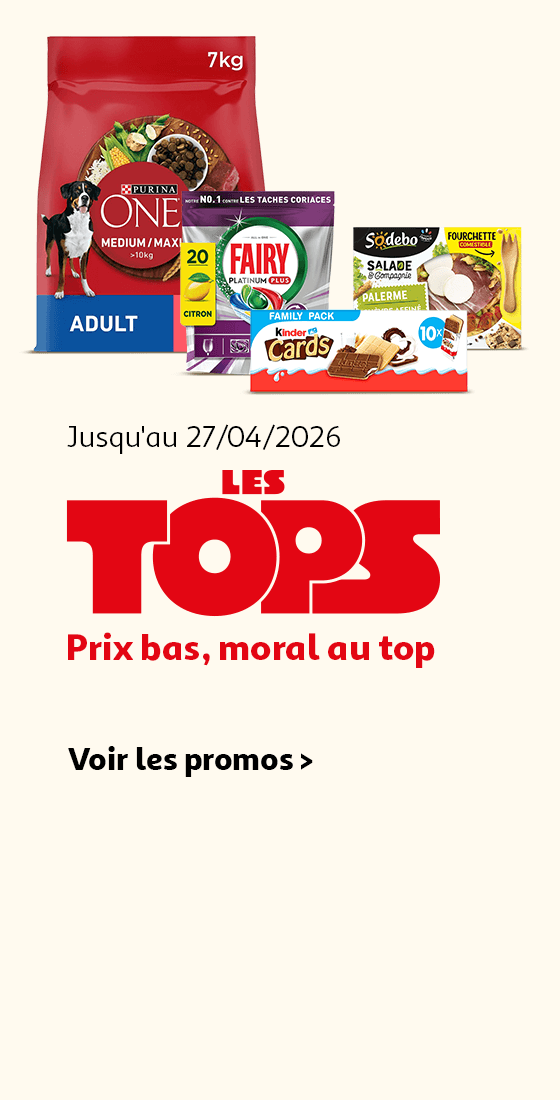 Jusqu'au 27/04/2026, prix bas, moral au top