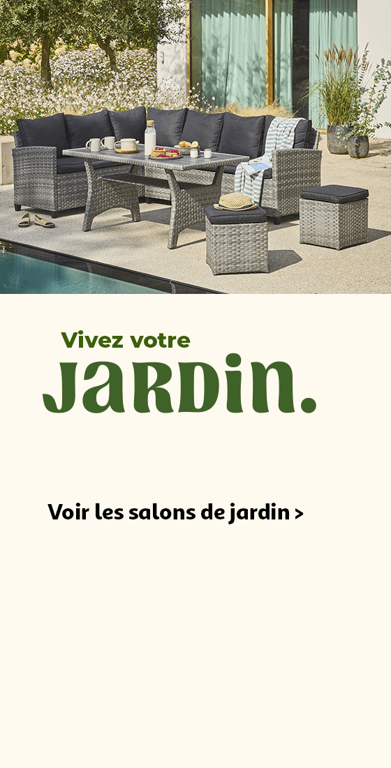 Vivez votre jardin. Voir les salons de jardin