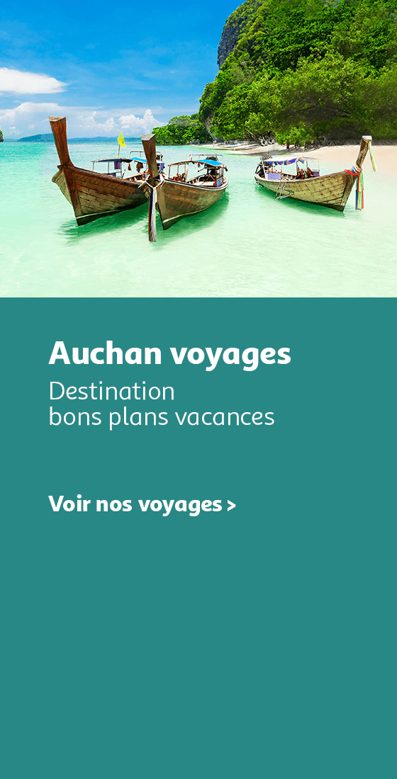 Auchan voyages : Destination bons plans vacances
