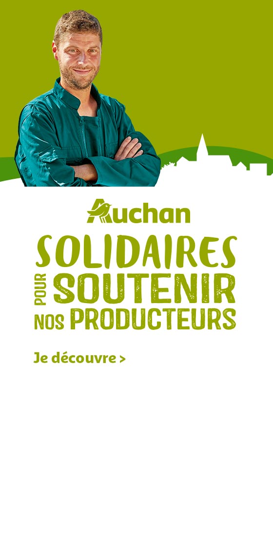 Auchan : solidaires pour soutenir nos producteurs