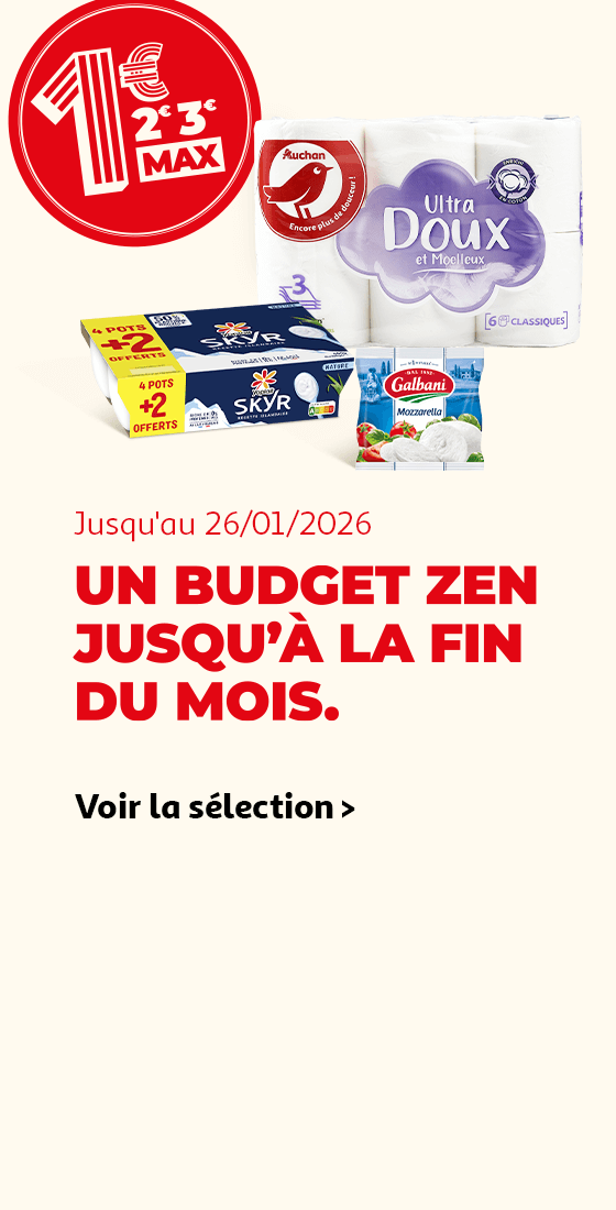 1, 2, 3 euros Max : Un budget zen jusqu'à la fin du mois.