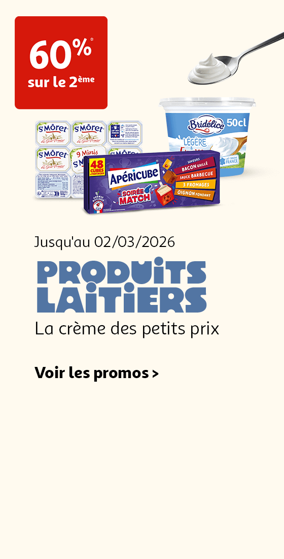 Jusqu'au 02/03/2026, Produits Laitiers, la crème des petits prix