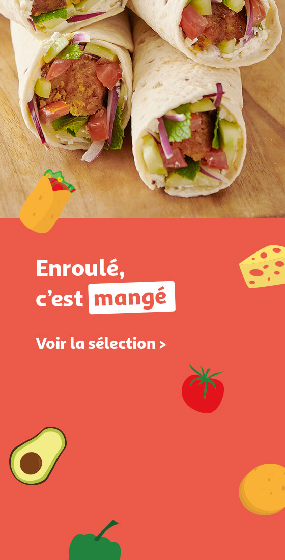 Wrap maison : enroulé, c'est mangé !